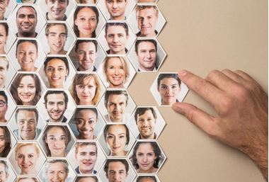 Tile with persons image on it